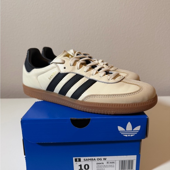 adidas Shoes - Adidas Samba OG Cream and Black Sneakers